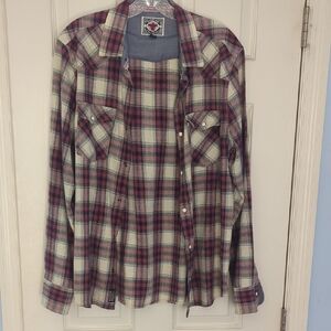 Plaid Casual Button Down Shirt